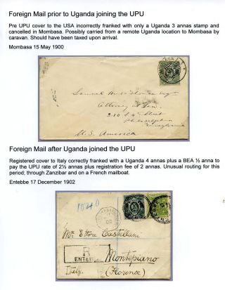 UGANDA - AUSGABE KÖNIGIN VIKTORIA 1898 – Blatt 12