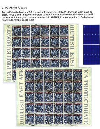 UGANDA-AUFDRUCK AUF BRITISCH-OSTAFRIKA BRIEFMARKEN – Blatt 7