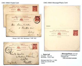 UGANDA-AUFDRUCK AUF BRITISCH-OSTAFRIKA BRIEFMARKEN – Blatt 14