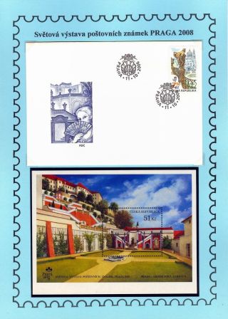 WAY TO WORLD STAMP EXHIBITION PRAGA 2008 – sheet 4