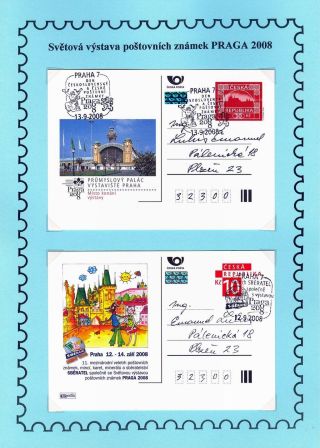 WAY TO WORLD STAMP EXHIBITION PRAGA 2008 – sheet 10