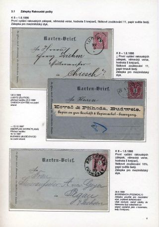 KARTENBRIEFE AUF DEM GEBIET TSCHECHEI UND SLOWAKEI – Blatt 4