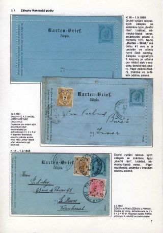KARTENBRIEFE AUF DEM GEBIET TSCHECHEI UND SLOWAKEI – Blatt 7