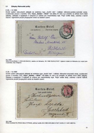 KARTENBRIEFE AUF DEM GEBIET TSCHECHEI UND SLOWAKEI – Blatt 10