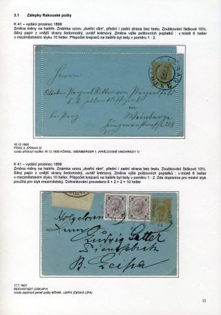 KARTENBRIEFE AUF DEM GEBIET TSCHECHEI UND SLOWAKEI – Blatt 12