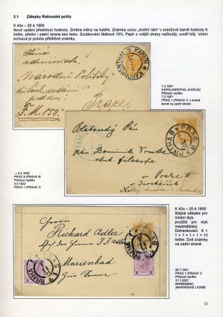 KARTENBRIEFE AUF DEM GEBIET TSCHECHEI UND SLOWAKEI – Blatt 13