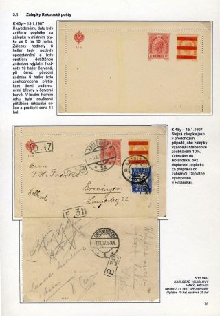 KARTENBRIEFE AUF DEM GEBIET TSCHECHEI UND SLOWAKEI – Blatt 16