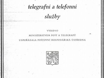 LIST OF GENERAL FORMS FOR POSTAL, TELEGRAPH AND TELEPHONE SERVICE, PRAGUE 1931