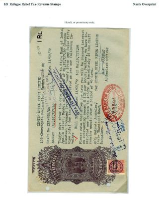 INDIE: DAŇ VE PROSPĚCH UTEČENCŮ 1971-73 – list 101
