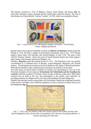 POSTAL HISTORY OF WORLD WAR I (a sample of the publication on CD) – sheet 5