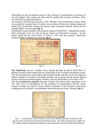 POSTAL HISTORY OF WORLD WAR I (a sample of the publication on CD) – sheet 6