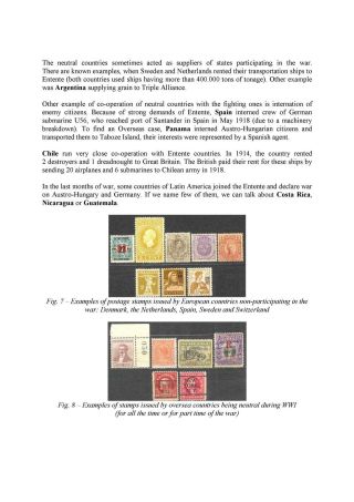 POSTAL HISTORY OF WORLD WAR I (a sample of the publication on CD) – sheet 7