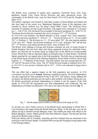 POSTAL HISTORY OF WORLD WAR I (a sample of the publication on CD) – sheet 11
