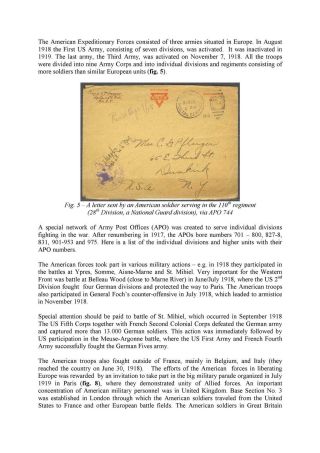 POSTAL HISTORY OF WORLD WAR I (a sample of the publication on CD) – sheet 13