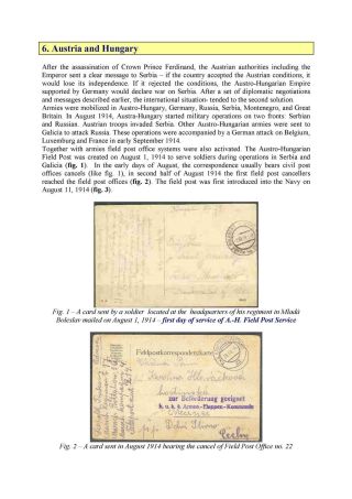 POSTAL HISTORY OF WORLD WAR I (a sample of the publication on CD) – sheet 15