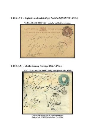 GANZSACHEN VON BRITISCH-INDIEN – Blatt 33