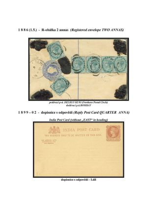 GANZSACHEN VON BRITISCH-INDIEN – Blatt 36