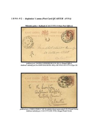 GANZSACHEN VON BRITISCH-INDIEN – Blatt 38
