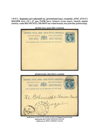 GANZSACHEN VON BRITISCH-INDIEN – Blatt 45