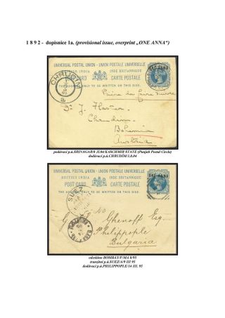 GANZSACHEN VON BRITISCH-INDIEN – Blatt 47