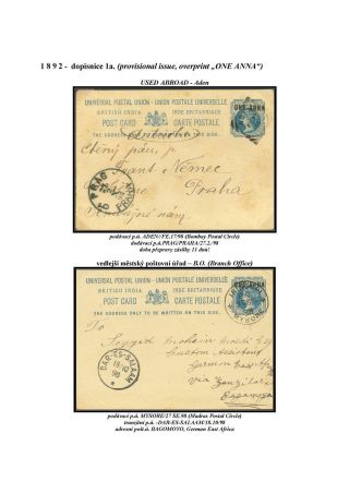GANZSACHEN VON BRITISCH-INDIEN – Blatt 49