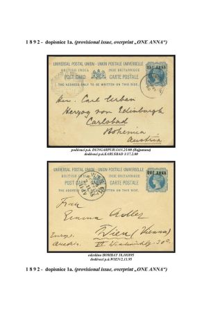 GANZSACHEN VON BRITISCH-INDIEN – Blatt 50