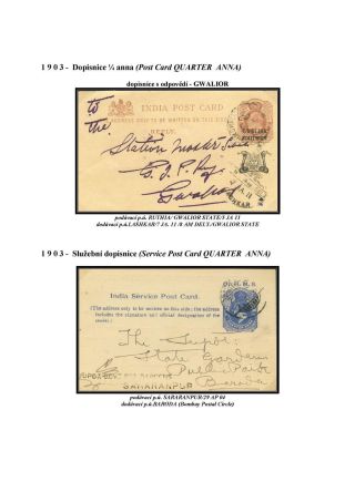 GANZSACHEN VON BRITISCH-INDIEN – Blatt 62