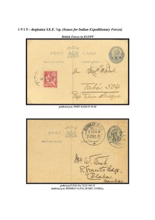 POSTAL STATIONERY OF BRITISH INDIA – sheet 71