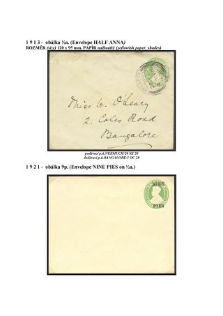 POSTAL STATIONERY OF BRITISH INDIA – sheet 73