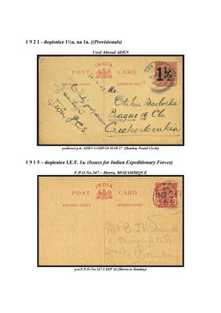 POSTAL STATIONERY OF BRITISH INDIA – sheet 79
