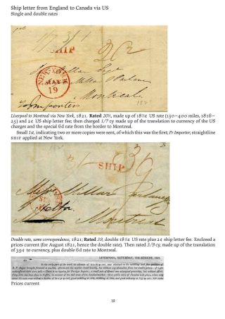 MAIL BETWEEN BNA & UK, 1766-1875 – sheet 19