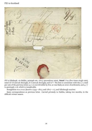 MAIL BETWEEN BNA & UK, 1766-1875 – sheet 26