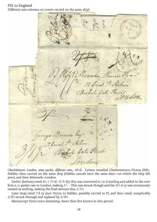 MAIL BETWEEN BNA & UK, 1766-1875 – sheet 28
