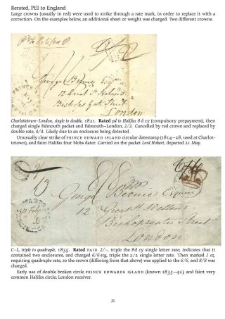 MAIL BETWEEN BNA & UK, 1766-1875 – sheet 31