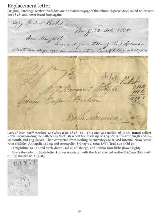 MAIL BETWEEN BNA & UK, 1766-1875 – sheet 39