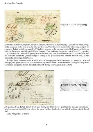 MAIL BETWEEN BNA & UK, 1766-1875 – sheet 41