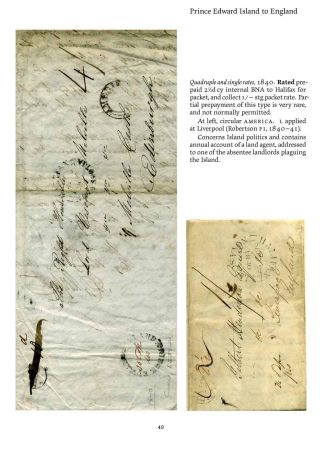 MAIL BETWEEN BNA & UK, 1766-1875 – sheet 49