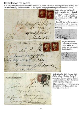 MAIL BETWEEN BNA & UK, 1766-1875 – sheet 53