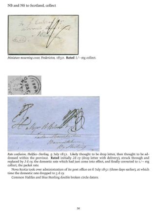 MAIL BETWEEN BNA & UK, 1766-1875 – sheet 56