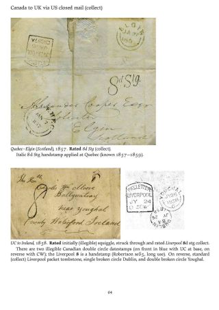 MAIL BETWEEN BNA & UK, 1766-1875 – sheet 64
