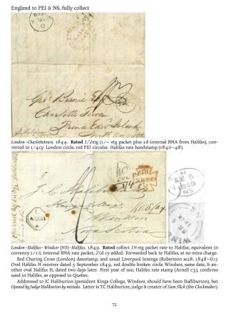 MAIL BETWEEN BNA & UK, 1766-1875 – sheet 72
