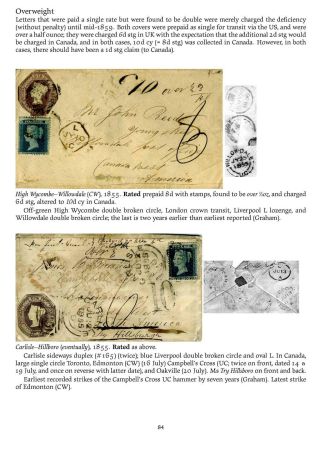 MAIL BETWEEN BNA & UK, 1766-1875 – sheet 84
