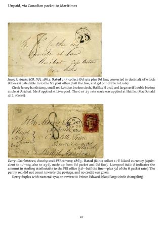 MAIL BETWEEN BNA & UK, 1766-1875 – sheet 93