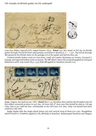 MAIL BETWEEN BNA & UK, 1766-1875 – sheet 94