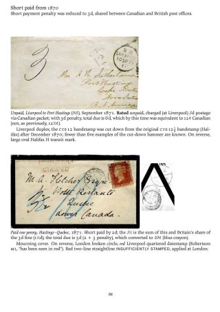 MAIL BETWEEN BNA & UK, 1766-1875 – sheet 96