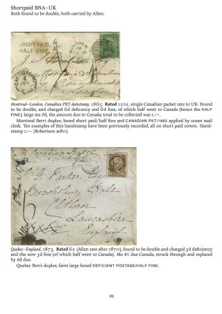MAIL BETWEEN BNA & UK, 1766-1875 – sheet 99