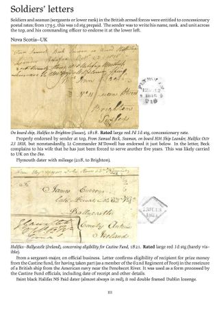 MAIL BETWEEN BNA & UK, 1766-1875 – sheet 111