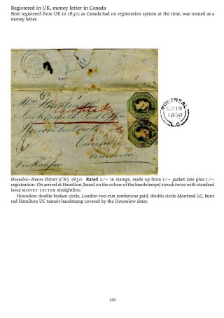 MAIL BETWEEN BNA & UK, 1766-1875 – sheet 120