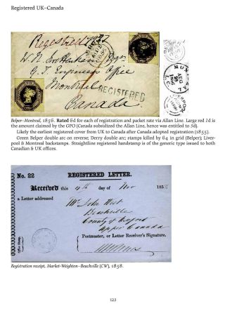 MAIL BETWEEN BNA & UK, 1766-1875 – sheet 123