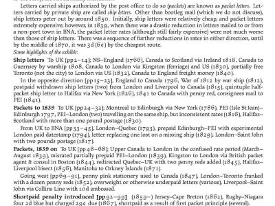 MAIL BETWEEN BNA & UK, 1766-1875